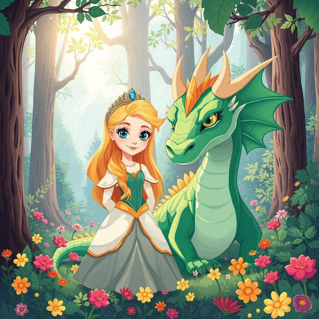 Princess and the dragon

Reading Level: Intermediate (Ages 7-12)
Book Length: 6 pages

Characters:
Rhizlane: 8 years old