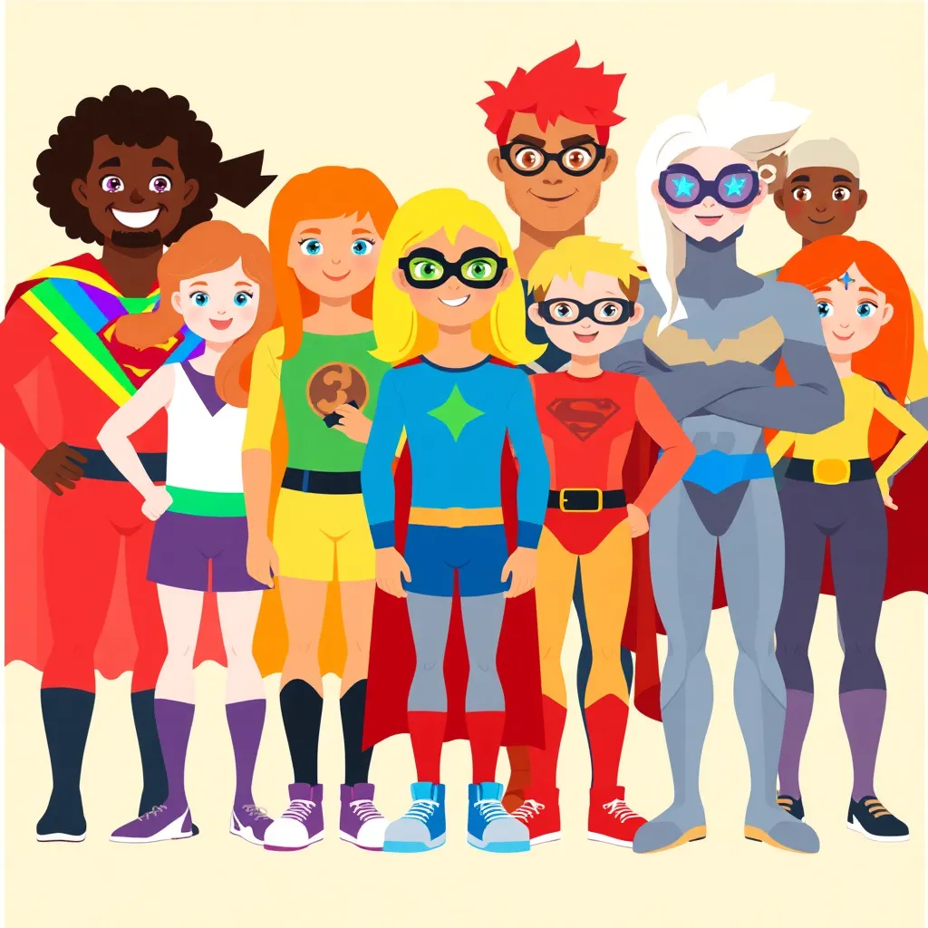 A team of 10 superheros that celebrate diversity

Reading Level: Beginner (Ages 0-6)
Book Length: 10 pages