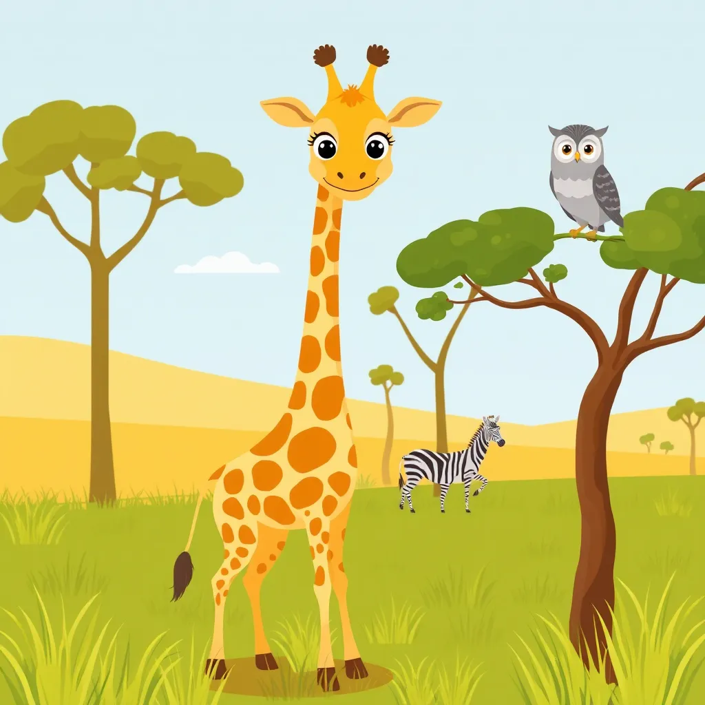 A giraffe uses his height to help others and make new friends.

Reading Level: Beginner (Ages 0-6)
Book Length: 10 pages