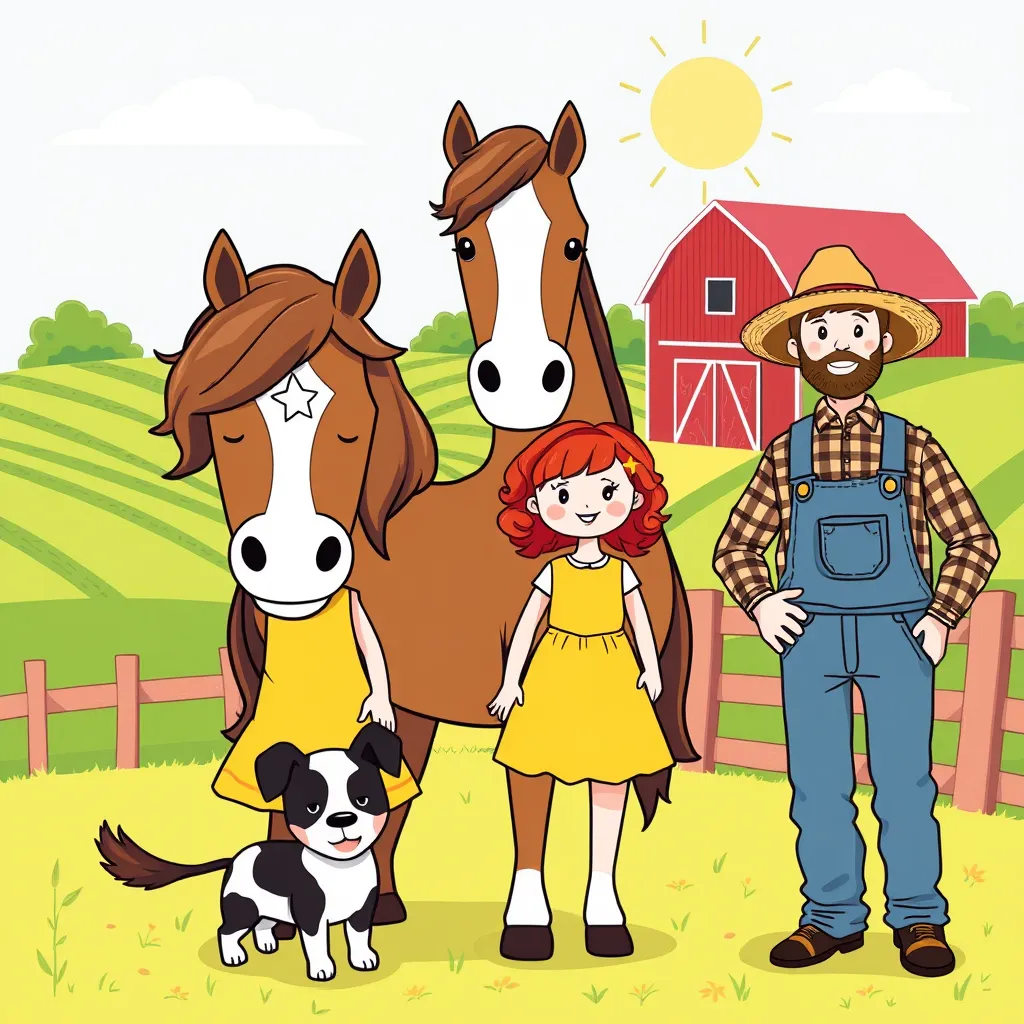 Horsefarm 

Reading Level: Beginner (Ages 0-6)
Book Length: 6 pages