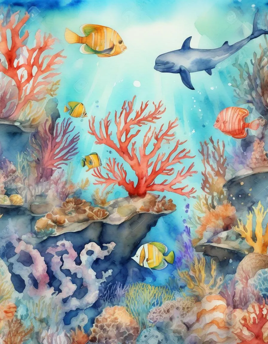 A book about learning new animals in the ocean. With an interesting fact about each animal.  Make it easy to read. 10 pages. Make it rhyme 