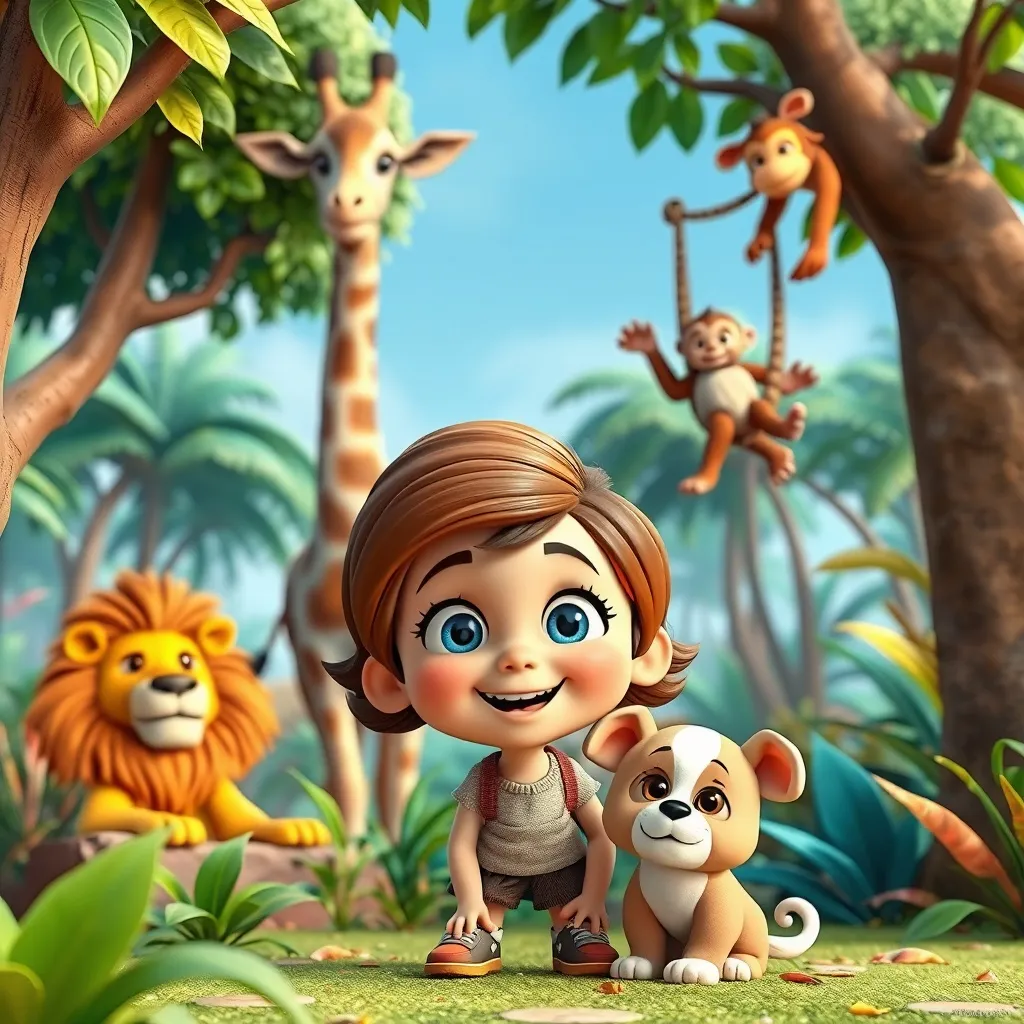 There was a little girl- named Uli, who wanted to have pet.
She thought about having a lion, a giraffe or a monkey. 
One day Uli tells her dad she really wants to have a pet. Her dad decides to take her to the zoo. They get in the car and off they go- to the zoo. 
Once at the zoo, they visited the lion cage. The lion started roaring so loud that Uli declined in having him as a pet.
Off they went to the Giraffe's cage. When they got there, Uli saw that it had such a lonnnggg neck, that she decided she no longer wanted to have a giraffe.
Lastly, they came across the monkey's zone. A couple of monkey's were swinging and throwing food all over, so after seeing that messy environment, Uli thought that a monkey didn't make a good pet either.
In the ride back home, Uli was sad and heartbroken that she hadn't found a pet. 
Just then dad stopped the car and in the middle of street there was a small puppy lying down all by himself. Both dad and Uli approached the doggy and in an instant, they had a magical connection. 
Uli had found the perfect pet!
The end. 

Reading Level: Beginner (Ages 0-6)
Book Length: 10 pages

Characters:
Uli: main character- witty and curious girl who wanted to have a pet
Dad: loving father who takes Uli out to explore the world to find the perfect pet for her
Lion: loud and messy whiskers
Giraffe: way too long neck and wobbly legs
Monkey: disastrous and naughty
Adorable puppy: cute eyes, soft hair and soft barker