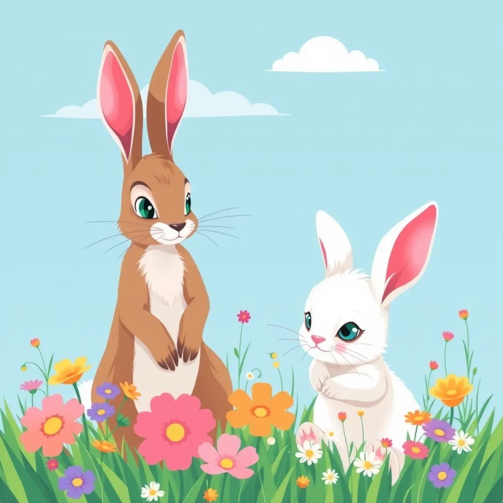 The adventures of two little bunnies Lucy and Layla who realize they are a lot alike

Reading Level: Intermediate (Ages 7-12)
Book Length: 10 pages

Characters:
LUCY: Small adorable bunny
Layla: Tall skinny bunny