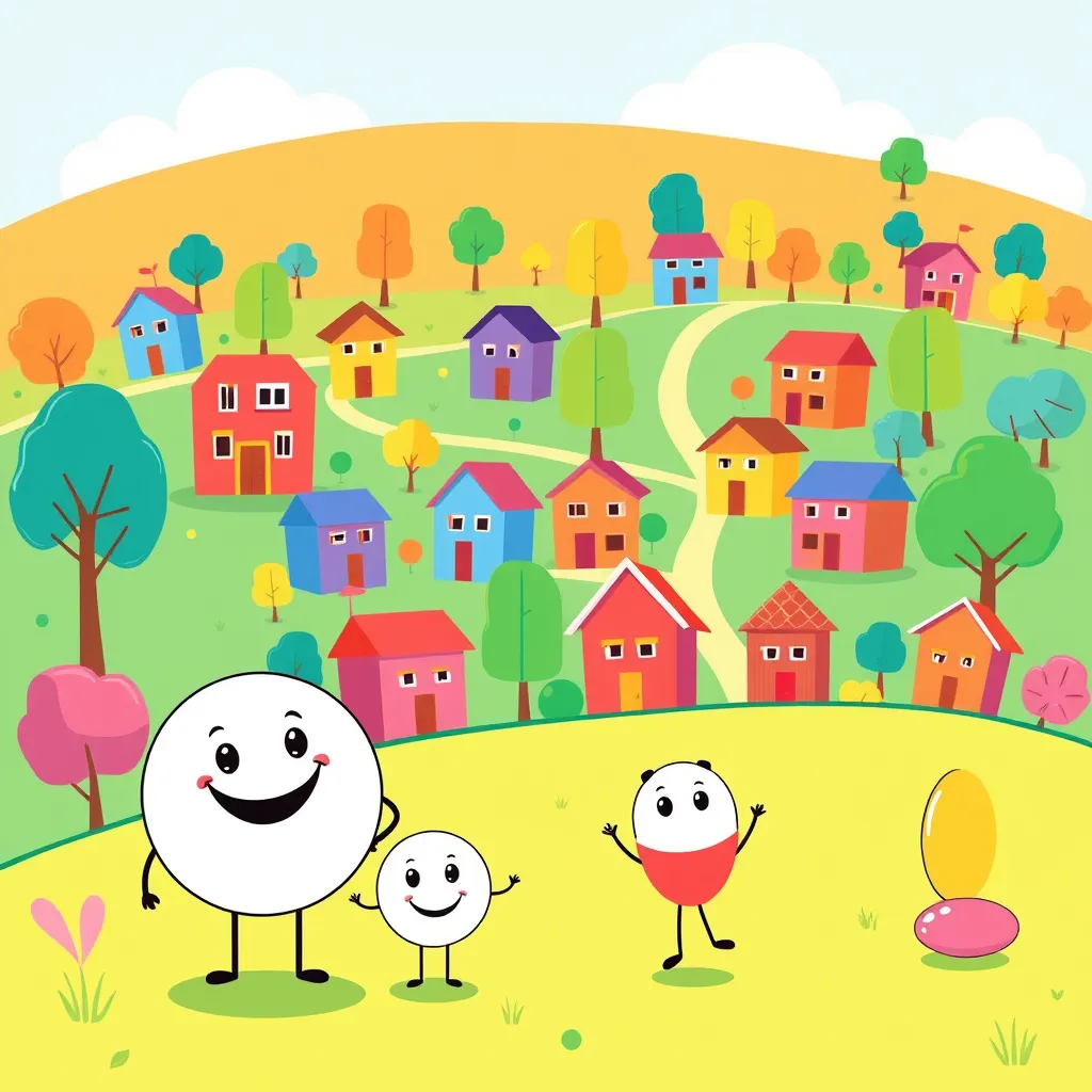 This book is about the Circle Family who are moving to Square country. It is a family of four. Mommy Circle, Daddy Circle, Sister Circle and Brother Circle. This book is about the first day in the new country. As far as they could see they were the only circles in this square country. They also speak square language and although they learnt a bit of square language they couldn't understand everything. The next day they meet Sister Oval and Brother Oval. They also moved to Square country 2 years before and they give them tips to adjust. They can speak a bit of Circle language and they learnt Square language. The lessons - 1. Even when you are different from the people around you, it doesn't mean there is something wrong with you or with them and 2. Friends can make the most difficult change a little bit easier.

Reading Level: Beginner (Ages 0-6)
Book Length: 10 pages

Characters:
Mommy Circle: She is friendly and laughs a lot. She loves her 2 children, Brother Circle and Sister Circle. She has been married to Daddy Circle for many years. She is 35 years old. She likes to wear dresses and since she is part of the Circle family she is in the shape of a circle. She is the second biggest circle.
Daddy Circle: He is a bit more serious. He is married to Mommy Circle and father to Brother Circle and Sister Circle. He is an accountant. He is 38 years old. As he is part of the circle family he is in the shape of a circle. He is the biggest circle of the family.
Brother Circle: Brother Circle loves dinosaurs. He is 7 years old and he is a very sensitive child. He loves sister and sometimes he is a bit over protective. As he is part of the Circle family he is in the shape of a circle. He is the 3rd biggest circle of the family.
Sister Circle: Sister Circle loves to sing and dance. She is 5 years old. She is very brave and she likes to climb trees and do gymnastics. She is part of the Circle Family so she is in the shape of a circle. She is the smallest circle in the Circle family.
Sister Oval: Sister Oval is 6 years old and she loves ballet. She is quite the lady. She is part of the oval family and is in an oval shape. She is a little bit bigger than Sister Circle.
Brother Oval: Brother Oval is 8 years old and he loves cars. He loves to play outside. He is part of the Oval family and is in the oval shape. He is slightly bigger than Brother Circle.