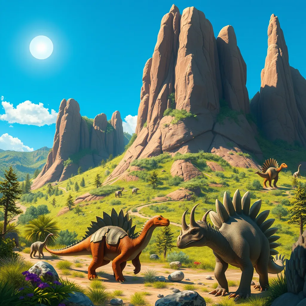 Dinosaurs going on adventures  in the area now known as drumheller/ dinosaur provincial park millions of years ago 

Reading Level: Intermediate (Ages 7-12)
Book Length: 10 pages

Characters:
  Jenny:  She  is a ankylosaurus  
Stuffy:  He is a stegosaurus  
Pokey:  He is a triceratops 
Cresty:  He is a parasaurlophus
Tilly : She is a brachiosaurus 
Flappy: She is a pterodactyl 
Taylor:  She is a diplodocus   
Spiny: He is a spinosaurus
King:   He is a trex  
Speedy : He is a raptor  
Moso:  He is a mososaurus